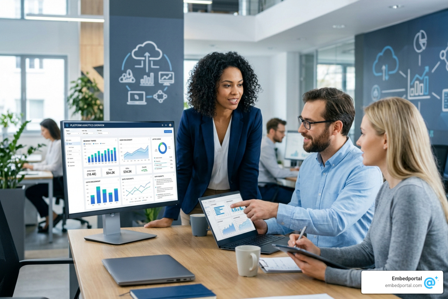 embedded analytics platform SaaS dashboard interface