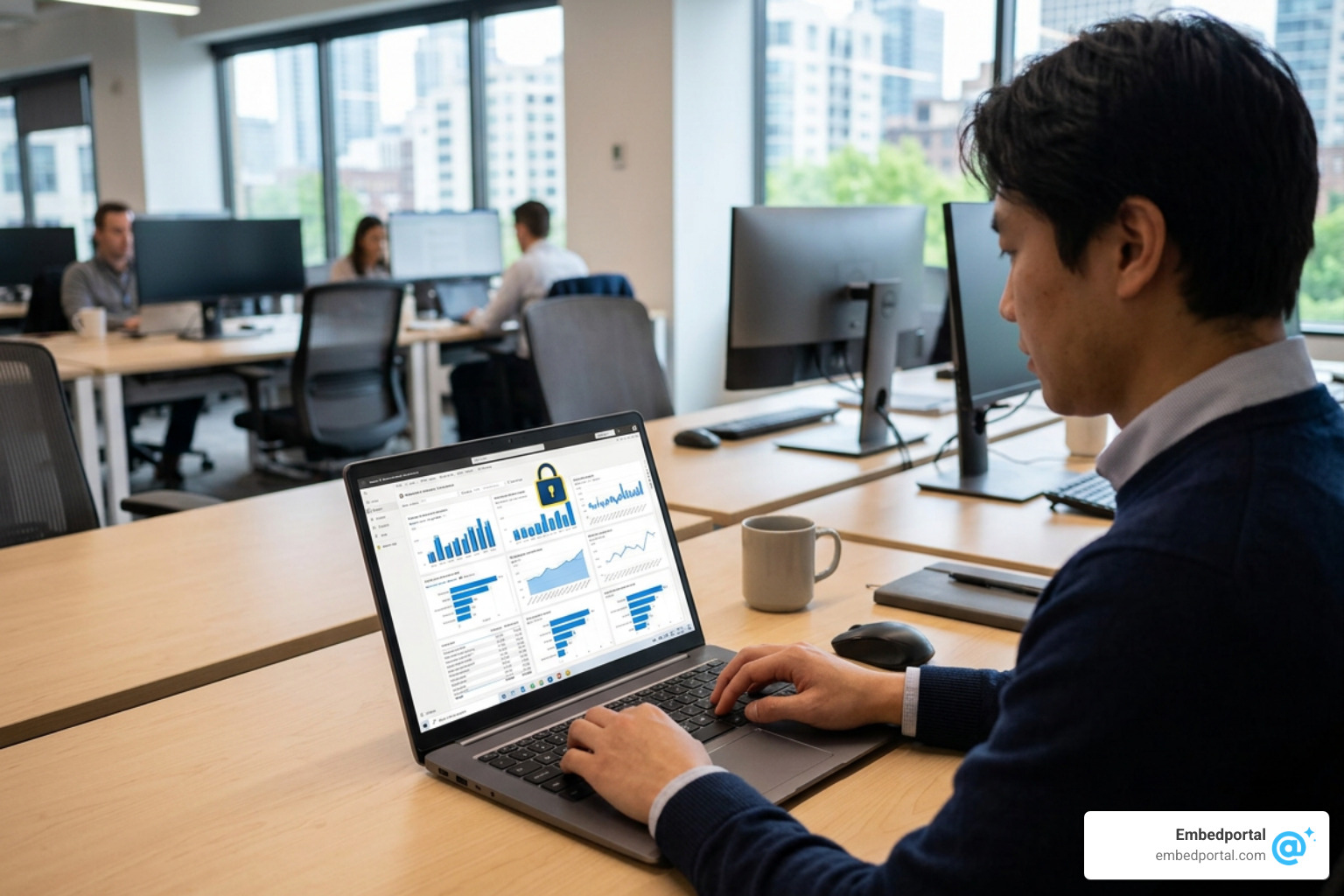 Power BI embedded RLS secure dashboard