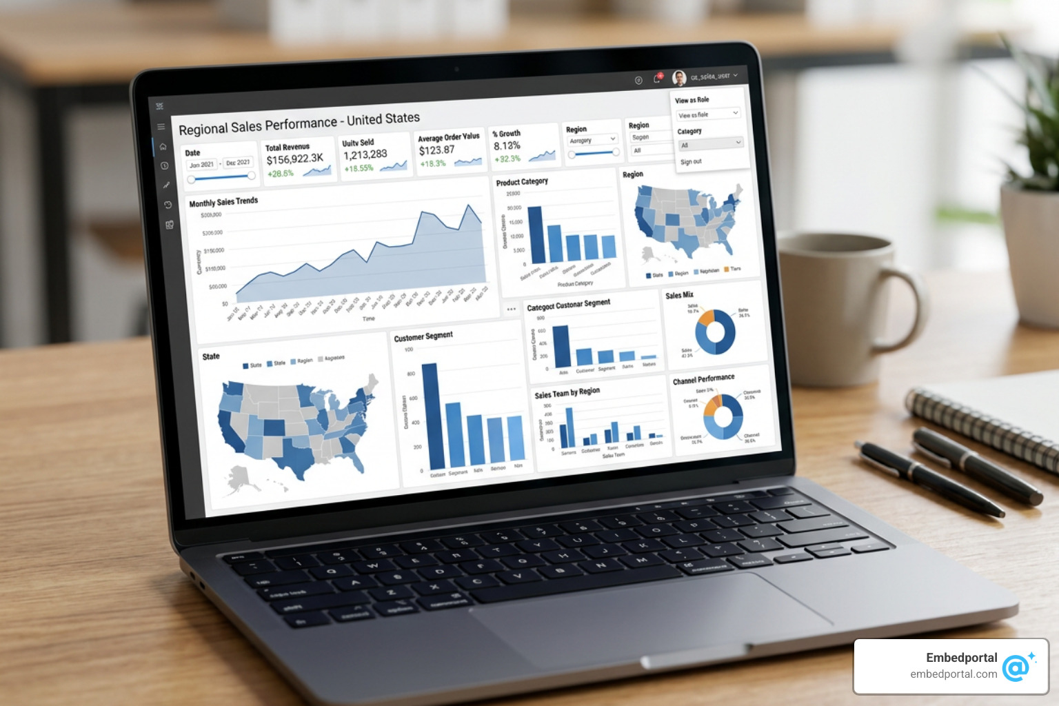 Power BI app row level security dashboard with secure user views